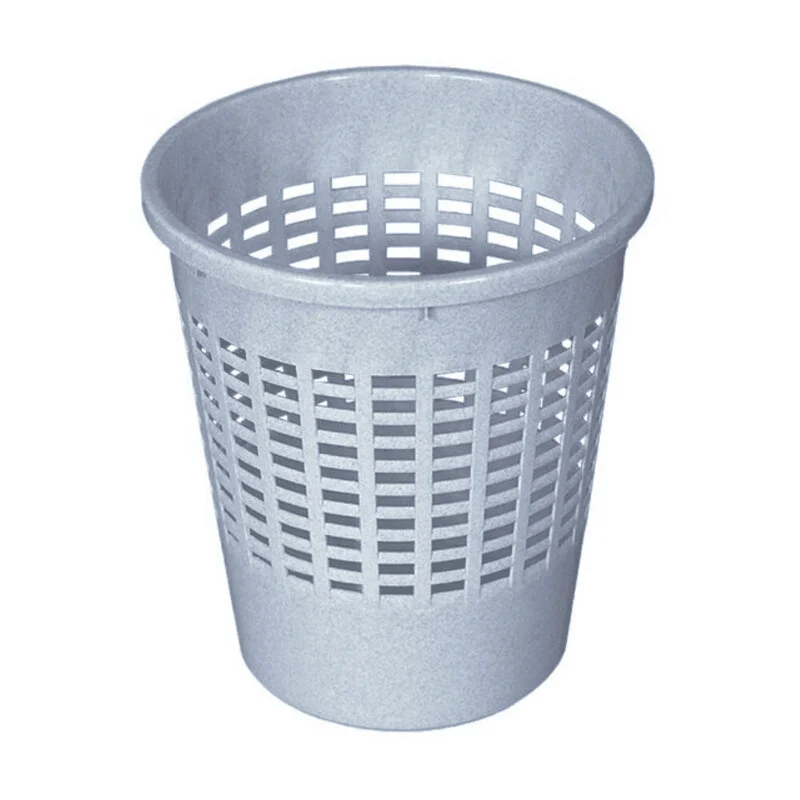 KOŠ  MREŽASTI  okrogel PVC SIV 692898